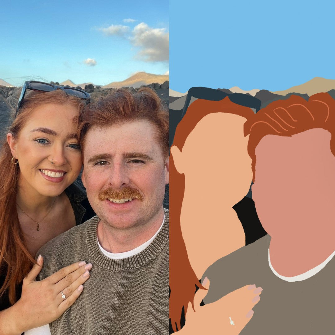 Custom Faceless Portrait Print