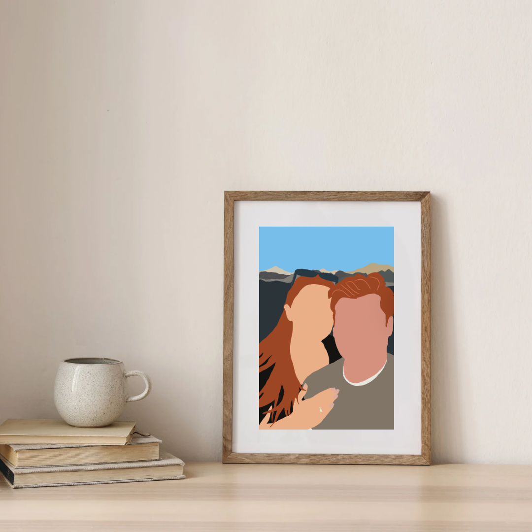 Custom Faceless Portrait Print